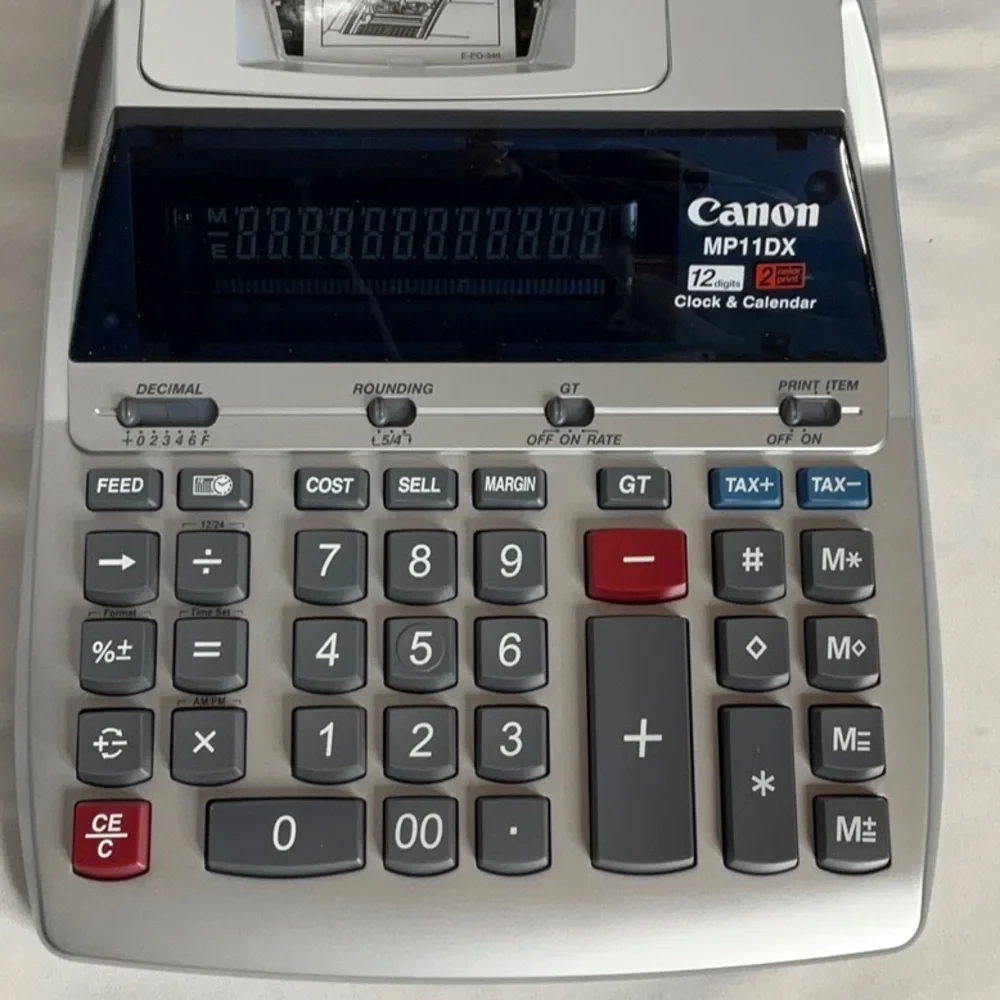 Canon MP11DX Printing Calculator - Silver NWT